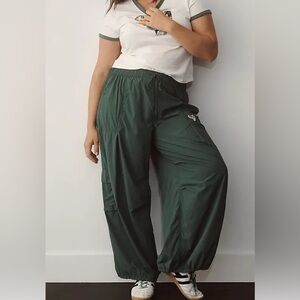 Gola x Anthropologie Base Jump Parachute Lightweight  Pants Size XL Green